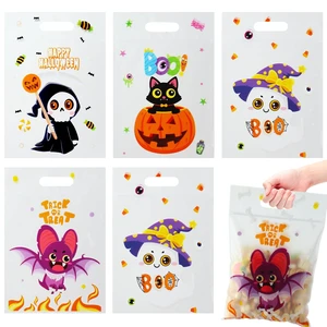 Halloween Cellophane Treat Goodie Bags, 40 PCS Plastic Halloween Candy Cookies Snacks Goody Gift Sealing Bag Pouch Bulk with Handles for Halloweens Kids Trick or Treat Party Favor Supplies Decorations Halloween Cellophane Treat Goodie Bags, 40 PCS Plastic Halloween Candy Cookies Snacks Goody Gift Sealing Bag Pouch Bulk with Handles for Halloweens Kids Trick or Treat Party Favor Supplies Decorations