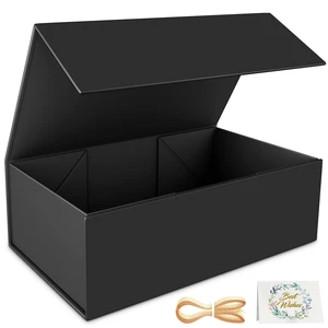 RYDDOY Black Gift Box, 9.5x6x3'' Gift Boxes with Lids for Presents RYDDOY Black Gift Box, 9.5x6x3'' Gift Boxes with Lids for Presents