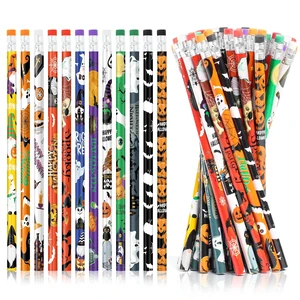 Assort 48 Pieces Halloween Pencils with Eraser for Kids, 12 Styles Assort 48 Pieces Halloween Pencils with Eraser for Kids, 12 Styles