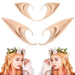 FRESHME Fairy Pixie Elf Ears - Cosplay Pointed Ears Halloween Costume Renaissance Accessories Vampire Ears Anime Dress Up FRESHME Fairy Pixie Elf Ears - Cosplay Pointed Ears Halloween Costume Renaissance Accessories Vampire Ears Anime Dress Up
