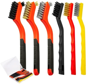 6Pcs Wire Brush Set, Stainless Steel/ Brass/ Nylon Bristle Brushes for Cleaning Rust, Scratch Wire Brushes for Cleaning Welding Slag, Paint and Dirt Removal 6Pcs Wire Brush Set, Stainless Steel/ Brass/ Nylon Bristle Brushes for Cleaning Rust, Scratch Wire Brushes for Cleaning Welding Slag, Paint and Dirt Removal