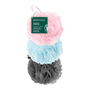 EcoTools EcoPouf 3 Pack Bath Sponge Set, Shower Poufs EcoTools EcoPouf 3 Pack Bath Sponge Set, Shower Poufs