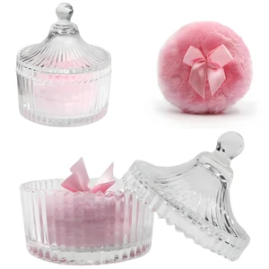 2 Pcs Large Body Powder Puff and Container Powder Container with Puff Powder Puff Crystal Container Soft Washable Reusable Velour Face Body Glitter Powder Puff Wet Dry Makeup (Pink) 2 Pcs Large Body Powder Puff and Container Powder Container with Puff Powder Puff Crystal Container Soft Washable Reusable Velour Face Body Glitter Powder Puff Wet Dry Makeup (Pink)