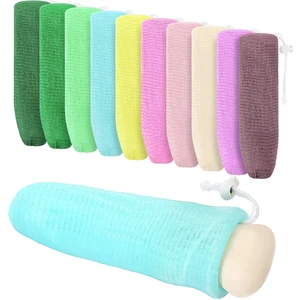 Boao 10 Pieces Mesh Soap Saver Bag Loofah for Bar, Exfoliating Shower Boao 10 Pieces Mesh Soap Saver Bag Loofah for Bar, Exfoliating Shower