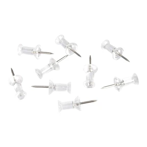 Amazon Basics Push Pins Tacks, Steel Point, Clear Plastic Head, for Cork Board, Bulletin Board, Maps, Photos, Posters, and Craft Projects, 200-Pack Amazon Basics Push Pins Tacks, Steel Point, Clear Plastic Head, for Cork Board, Bulletin Board, Maps, Photos, Posters, and Craft Projects, 200-Pack