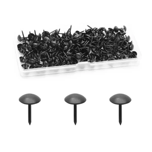 200 Pcs Metal Upholstery Tacks, Thumb Tacks, Black, 13mm×7.5mm 200 Pcs Metal Upholstery Tacks, Thumb Tacks, Black, 13mm×7.5mm