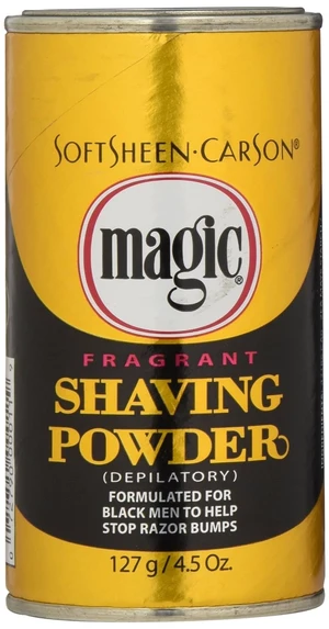 SoftSheen-Carson Magic Razorless Shaving for Men, Magic Shaving Powder with Fragrance, Coarse Textured Beards, Formulated for Black Men, Depilatory, Helps Stop Razor Bumps, Since 1901, 4.5 oz SoftSheen-Carson Magic Razorless Shaving for Men, Magic Shaving Powder with Fragrance, Coarse Textured Beards, Formulated for Black Men, Depilatory, Helps Stop Razor Bumps, Since 1901, 4.5 oz