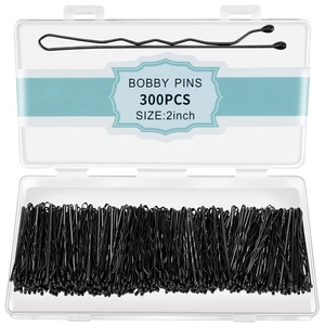 300 Pcs Bobby Pins Black, Hair Pins for Women Girls and Kids, Invisible Wave Hair clips Bulk with Storage box, Pain-Free Hairpins(2 Inch Black) 300 Pcs Bobby Pins Black, Hair Pins for Women Girls and Kids, Invisible Wave Hair clips Bulk with Storage box, Pain-Free Hairpins(2 Inch Black)