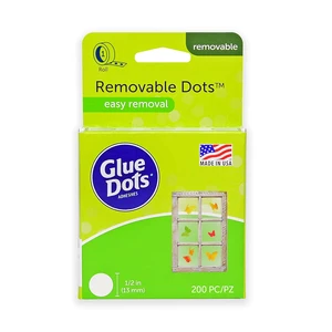 Glue Dots, Removable Dots, Double-Sided, 1/2", .5 Inch, 200 Dots, DIY Craft Glue Tape, Sticky Adhesive Glue Points, Liquid Hot Glue Alternative, Clear Glue Dots, Removable Dots, Double-Sided, 1/2", .5 Inch, 200 Dots, DIY Craft Glue Tape, Sticky Adhesive Glue Points, Liquid Hot Glue Alternative, Clear