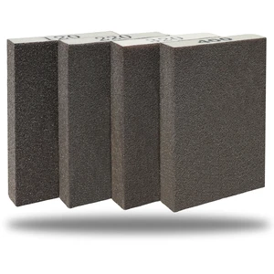 4 Pack Hand Sanding Sponge Set -120 220 320 400 Grit- Coarse Medium Fine Grit Sanding Block, Sander Sponges for Wood-Working Drywall Metal, Washable and Reusable Sponge for Rust Removal Polishing 4 Pack Hand Sanding Sponge Set -120 220 320 400 Grit- Coarse Medium Fine Grit Sanding Block, Sander Sponges for Wood-Working Drywall Metal, Washable and Reusable Sponge for Rust Removal Polishing