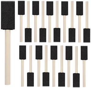 20 Pcs Foam Paint Brushes, 1'' Sponge Paint Brush, Foam Brushes for Painting, Craft, Staining, Varnish, Touch Up 20 Pcs Foam Paint Brushes, 1'' Sponge Paint Brush, Foam Brushes for Painting, Craft, Staining, Varnish, Touch Up