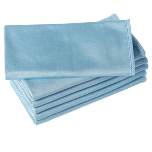 Puomue 6 Pack Microfiber Glass Cleaning Cloth, 16 Inch X 16 Inch, Lint Free Quickly Clean Window, Glasses, Windshields, Mirrors, and Stainless Steel, Blue Puomue 6 Pack Microfiber Glass Cleaning Cloth, 16 Inch X 16 Inch, Lint Free Quickly Clean Window, Glasses, Windshields, Mirrors, and Stainless Steel, Blue