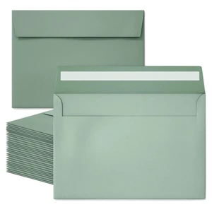 Slapaflife 50 Packs 5x7 Envelopes, Sage Green 5x7 Envelopes for Invitations, Wedding, Postcards, Greeting Cards, Mailing Slapaflife 50 Packs 5x7 Envelopes, Sage Green 5x7 Envelopes for Invitations, Wedding, Postcards, Greeting Cards, Mailing