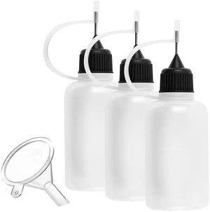 3 PCS Needle Tip Glue Bottle, 30ML Leak-Proof Precision Applicator Bottles with Funnel, Multi-Purpose Empty Squeeze Bottle for Car Maintenance and DIY Handicraft, Car Accessories 3 PCS Needle Tip Glue Bottle, 30ML Leak-Proof Precision Applicator Bottles with Funnel, Multi-Purpose Empty Squeeze Bottle for Car Maintenance and DIY Handicraft, Car Accessories