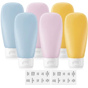 DEWSENSI Travel Bottles for Toiletries 6 Pack, Leakproof 2 oz TSA Approved Travel Size Containers, BPA Free Plastic Shampoo and Conditioner Bottles, Camping Travel Essentials DEWSENSI Travel Bottles for Toiletries 6 Pack, Leakproof 2 oz TSA Approved Travel Size Containers, BPA Free Plastic Shampoo and Conditioner Bottles, Camping Travel Essentials