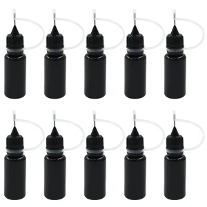 Zorfeter 10ml Black Precision Tip Applicator Bottles, 10 Pcs Zorfeter 10ml Black Precision Tip Applicator Bottles, 10 Pcs