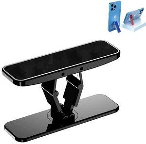 2 Pack Metal Adhesive Phone Kickstand, Cell Phone Stand(Black) 2 Pack Metal Adhesive Phone Kickstand, Cell Phone Stand(Black)