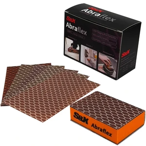 S&X Sanding Sponge Block, 6 Hook & Loop Sheets, Assorted Grit S&X Sanding Sponge Block, 6 Hook & Loop Sheets, Assorted Grit