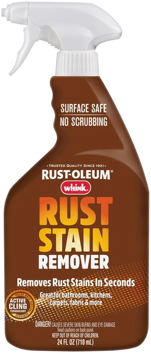 Rust Stain Remover Foaming Spray, NEW NO-ETCH FORMULA, 24 Oz Rust Stain Remover Foaming Spray, NEW NO-ETCH FORMULA, 24 Oz