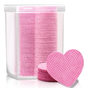 Eyelash Extension Glue Wipes 200 PCS Lint Free Nail Wipes Non-Woven Fabric Lash Glue Nail Polish Remover for Lash Extension Supplies (Pink) Eyelash Extension Glue Wipes 200 PCS Lint Free Nail Wipes Non-Woven Fabric Lash Glue Nail Polish Remover for Lash Extension Supplies (Pink)