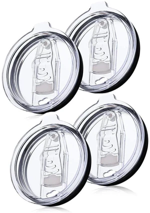4 Pack 20 oz Tumbler Lid, Replacement Lids Compatible for YETI 20 oz Tumbler,Travel Mug,Spill Proof Splash Resistant Silicone Sliding Covers,Straw Friendly, BPA Free 4 Pack 20 oz Tumbler Lid, Replacement Lids Compatible for YETI 20 oz Tumbler,Travel Mug,Spill Proof Splash Resistant Silicone Sliding Covers,Straw Friendly, BPA Free