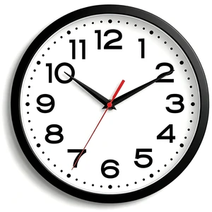 8 Inch Small Wall Clock, Battery Operated Silent Non Ticking Black | analog wall clock; bold numerals for easy reading; silent non-ticking; 1 AA battery (not included); for classroom 8 Inch Small Wall Clock, Battery Operated Silent Non Ticking Black | analog wall clock; bold numerals for easy reading; silent non-ticking; 1 AA battery (not included); for classroom
