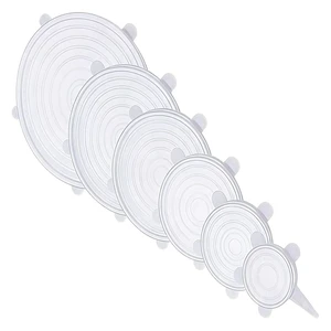 Silicone Stretch lids set, 6 Sizes, Reusable Food Storage Covers Silicone Bowl CoversFlexible to Fit All Shape of ContainersFood Cover to Keep Food Fresh (6 PCS,white) Silicone Stretch lids set, 6 Sizes, Reusable Food Storage Covers Silicone Bowl CoversFlexible to Fit All Shape of ContainersFood Cover to Keep Food Fresh (6 PCS,white)
