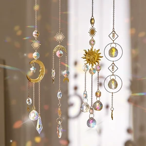 4PK Crystal Suncatcher for Windows Hanging Decor, Prism Sun Catcher with Chain and Hook, Rainbow Maker for Ceiling Garden Home Indoor Ornaments 4PK Crystal Suncatcher for Windows Hanging Decor, Prism Sun Catcher with Chain and Hook, Rainbow Maker for Ceiling Garden Home Indoor Ornaments