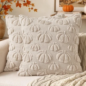 Fall Decor Pillow Covers 18x18 Set of 2 Pumpkin Beige | Fall Decorations for Home, Soft Plush Faux Fur Pumpkin Pillow Covers, Thanksgiving Autumn Harvest Couch Bedroom Living Room Fall Decor Pillow Covers 18x18 Set of 2 Pumpkin Beige | Fall Decorations for Home, Soft Plush Faux Fur Pumpkin Pillow Covers, Thanksgiving Autumn Harvest Couch Bedroom Living Room