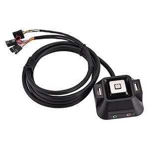 Zerone Desktop PC Power Button External Switch with USB Ports and Audio Ports On Off Reset HDD Switch for Computer Case Easy Access Replacement Repair Motherboard Zerone Desktop PC Power Button External Switch with USB Ports and Audio Ports On Off Reset HDD Switch for Computer Case Easy Access Replacement Repair Motherboard