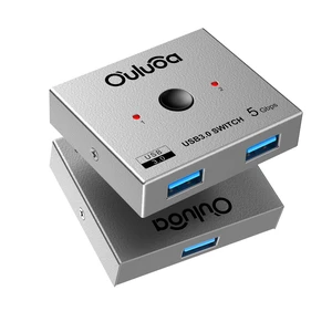 Ouluoa USB3.0 Bi-Directional Sharing Switch Selector 2 in 1 Out &1 in 2 Out, 5Gbps USB Switcher for 2 Laptops PC Share Keyboard Printer Scanner USB Drive, Multi OS Compatible Ouluoa USB3.0 Bi-Directional Sharing Switch Selector 2 in 1 Out &1 in 2 Out, 5Gbps USB Switcher for 2 Laptops PC Share Keyboard Printer Scanner USB Drive, Multi OS Compatible