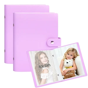 2 Pack Small Photo Albums 4x6 Pictures, 104 Photos Total, Purple | Compact Design, PU Leather Cover, Acid-Free Pages, Top-Loading, Mini Photo Book 4x6 for Kids, Wedding, Anniversary & Travel 2 Pack Small Photo Albums 4x6 Pictures, 104 Photos Total, Purple | Compact Design, PU Leather Cover, Acid-Free Pages, Top-Loading, Mini Photo Book 4x6 for Kids, Wedding, Anniversary & Travel