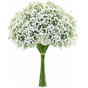 10PCS 21-inch Sturdy Artificial Babys Breath Flowers - Non-Shedding Design for Wedding/Home Decor, Realistic Faux Gypsophila with Reinforced Stem Base 10PCS 21-inch Sturdy Artificial Babys Breath Flowers - Non-Shedding Design for Wedding/Home Decor, Realistic Faux Gypsophila with Reinforced Stem Base