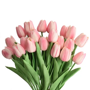 20pcs Artificial Tulips Flowers Fake Faux PU Tulip Bouquet Real Touch Flower Arrangement for Home Room Office Party Wedding Decoration Excellent Gift Idea for Mothers Day (Pink) 20pcs Artificial Tulips Flowers Fake Faux PU Tulip Bouquet Real Touch Flower Arrangement for Home Room Office Party Wedding Decoration Excellent Gift Idea for Mothers Day (Pink)