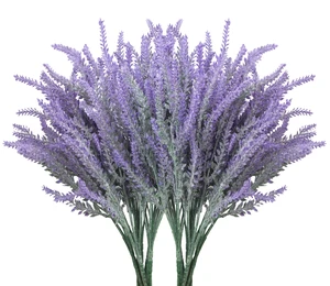 10 Bundles Fake Flowers Artificial Lavender Plants, Purple | Faux plastic plants for home wedding kitchen garden patio porch window box office table centerpieces indoor outdoor decor 10 Bundles Fake Flowers Artificial Lavender Plants, Purple | Faux plastic plants for home wedding kitchen garden patio porch window box office table centerpieces indoor outdoor decor
