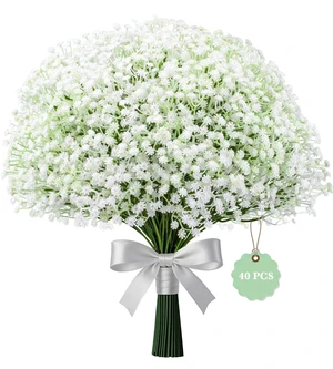 40 Pcs Babys Breath Artificial Flowers-Baby Breath Flowers Artificial Bulk | Real Touch Gypsophila White Fake Flowers for Wedding Centerpieces,Bridal Bouquets,Party Floral Arrangements & Home Decor 40 Pcs Babys Breath Artificial Flowers-Baby Breath Flowers Artificial Bulk | Real Touch Gypsophila White Fake Flowers for Wedding Centerpieces,Bridal Bouquets,Party Floral Arrangements & Home Decor