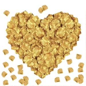 300PCS Fake Rose Petals for Romantic Night Festive Atmosphere Creation Gold | Artificial Rose Petals Romantic for Marriage Proposa Wedding Valentine's Day Decoration Party Activities 300PCS Fake Rose Petals for Romantic Night Festive Atmosphere Creation Gold | Artificial Rose Petals Romantic for Marriage Proposa Wedding Valentine's Day Decoration Party Activities