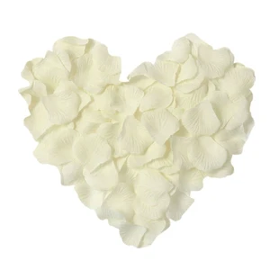 1000 Pcs Artificial Silk Rose Petals Decoration Wedding Party Color Ivory 1000 Pcs Artificial Silk Rose Petals Decoration Wedding Party Color Ivory