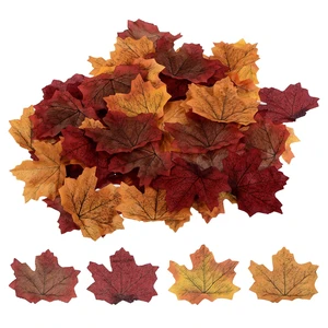 Artificial Leaves, 200 Pcs Mixed Fall Maple Autumn Fake Leaf for Wedding Party Thanksgiving Halloween Decoration, 4 Assorted Color Artificial Leaves, 200 Pcs Mixed Fall Maple Autumn Fake Leaf for Wedding Party Thanksgiving Halloween Decoration, 4 Assorted Color