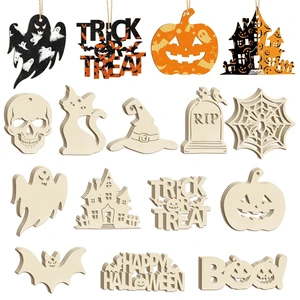 36PCS Wooden Halloween Ornaments to Paint Fall Decorations, 12 Styles DIY Blank Autumn Unfinished Wood Skull Pumpkin Ghost Bat Boo Trick or Treat Halloween Cutouts Ornament for Crafts Party Hanging 36PCS Wooden Halloween Ornaments to Paint Fall Decorations, 12 Styles DIY Blank Autumn Unfinished Wood Skull Pumpkin Ghost Bat Boo Trick or Treat Halloween Cutouts Ornament for Crafts Party Hanging