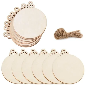 30PCS 3" Round Wooden Ornaments for Crafts, Hanging DIY Christmas Ornaments | Predrilled Unfinished Wood Ornaments, Natural Wood Slices, Smooth Finish, Easy to Paint, Holiday Gifts & Craft Activities 30PCS 3" Round Wooden Ornaments for Crafts, Hanging DIY Christmas Ornaments | Predrilled Unfinished Wood Ornaments, Natural Wood Slices, Smooth Finish, Easy to Paint, Holiday Gifts & Craft Activities
