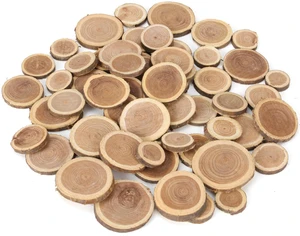 Natural Wood Slices for Crafts, 1.2"-2.5" Mini Assorted Unfinished Wood Tree Bark Round Log Discs for Arts & Crafts Christmas Ornaments Wedding Centerpieces (Assorted Size - 8OZ) Natural Wood Slices for Crafts, 1.2"-2.5" Mini Assorted Unfinished Wood Tree Bark Round Log Discs for Arts & Crafts Christmas Ornaments Wedding Centerpieces (Assorted Size - 8OZ)