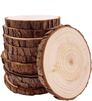 Natural with Tree Bark Wood Slices 10 Pcs 4.2-4.7 inch Disc Coasters Wood Coaster Pieces Craft Wood kit Circles Crafts Christmas Ornaments DIY Crafts with Bark for Crafts Rustic Wedding Natural with Tree Bark Wood Slices 10 Pcs 4.2-4.7 inch Disc Coasters Wood Coaster Pieces Craft Wood kit Circles Crafts Christmas Ornaments DIY Crafts with Bark for Crafts Rustic Wedding