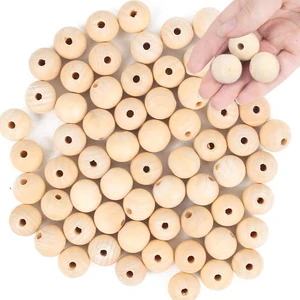 65-Pack 25mm (1 Inch) Natural Unfinished Wood Beads, Round Spacer Beads for DIY Jewelry Making, Home Decor, Craft Supplies, Art Projects & Party Decorations 65-Pack 25mm (1 Inch) Natural Unfinished Wood Beads, Round Spacer Beads for DIY Jewelry Making, Home Decor, Craft Supplies, Art Projects & Party Decorations