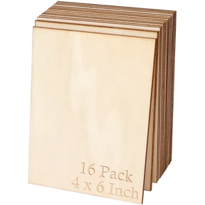 16PCS 4x6 Inch Wood Squares Unfinished Square Wood Pieces for Crafts,Painting, Writing, DIY Supplies, Engraving and Carving, Home Decorations (4x6 Inch 16Pcs) 16PCS 4x6 Inch Wood Squares Unfinished Square Wood Pieces for Crafts,Painting, Writing, DIY Supplies, Engraving and Carving, Home Decorations (4x6 Inch 16Pcs)