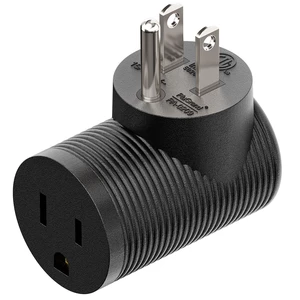 5-15R to 5-15P Right Angle Power Adaptor, Right Angled USA 3-Prong Male-Female Adapter,90 Degree Angled USA Male Female Power Adapter PA-0209 5-15R to 5-15P Right Angle Power Adaptor, Right Angled USA 3-Prong Male-Female Adapter,90 Degree Angled USA Male Female Power Adapter PA-0209