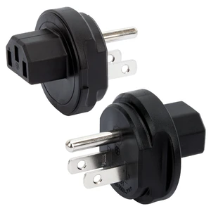 2 Pack NEMA 5-15P to C13 Plug, WINXUS NEMA 5-15P Male to C13 AC Power Adapter, 3 Prong to IEC 320 C13 Adapter Plug, Rated Current 10A, Rated Voltage 125V 2 Pack NEMA 5-15P to C13 Plug, WINXUS NEMA 5-15P Male to C13 AC Power Adapter, 3 Prong to IEC 320 C13 Adapter Plug, Rated Current 10A, Rated Voltage 125V