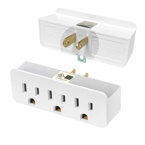 Grounded Adapter 3-Prong to 2-Prong Triple Outlet Converter - UL Listed 3 Pin to 2 Pin Polarized Plug Extender Power Strip, Wall Plug Splitter with 3 AC Outlets for Household Appliances (1) Grounded Adapter 3-Prong to 2-Prong Triple Outlet Converter - UL Listed 3 Pin to 2 Pin Polarized Plug Extender Power Strip, Wall Plug Splitter with 3 AC Outlets for Household Appliances (1)