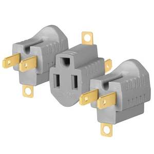 3 Prong to 2 Prong Adapter, Non Polarized Grounding Converter Adapter 3Pack | 3 prong adapter, 3 Pin to 2 Pin Power for Wall Outlets Plugs, 2 prong to 3 prong outlet adapter, Same Prongs 3 Prong to 2 Prong Adapter, Non Polarized Grounding Converter Adapter 3Pack | 3 prong adapter, 3 Pin to 2 Pin Power for Wall Outlets Plugs, 2 prong to 3 prong outlet adapter, Same Prongs