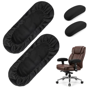 Chair Armrest Covers Stretchable Office Chair Arm Covers Elastic Polyester Spandex Slipcover for Office Desk Gaming Chairs(Black) Chair Armrest Covers Stretchable Office Chair Arm Covers Elastic Polyester Spandex Slipcover for Office Desk Gaming Chairs(Black)
